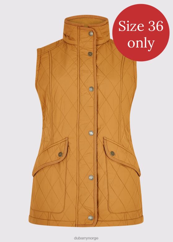 Dubarry kvinner clonmel vattert gilet 8ZDB8586 klær rav