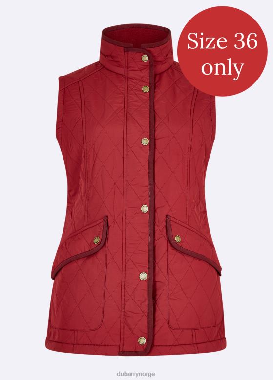 Dubarry kvinner clonmel vattert gilet 8ZDB8710 klær rubin