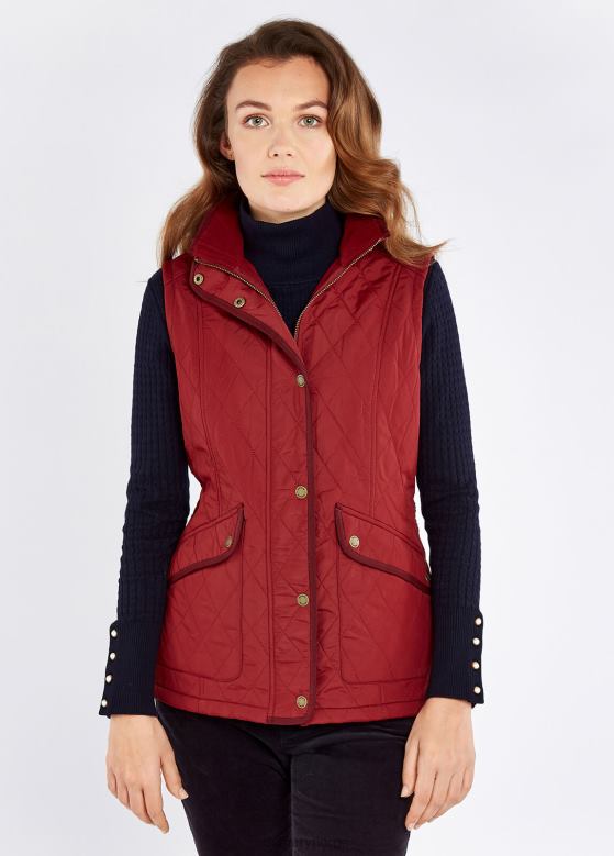 Dubarry kvinner clonmel vattert gilet 8ZDB8710 klær rubin