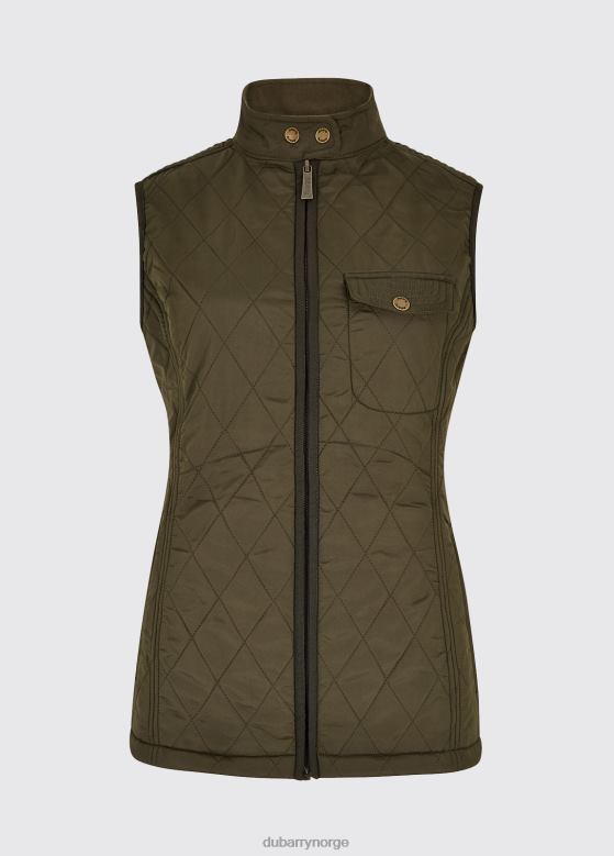 Dubarry kvinner rathdown vattert gilet 8ZDB8254 klær oliven