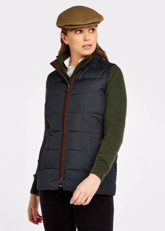 Dubarry kvinner spiddal vattert gilet 8ZDB8222 klær marine multi
