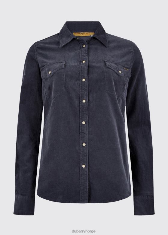 Dubarry kvinner angelica pincord skjorte 8ZDB8263 klær indigo