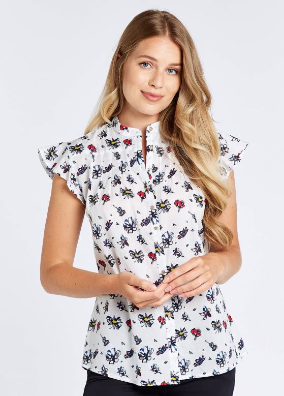 Dubarry kvinner villere skjorte 8ZDB8779 klær hvit multi