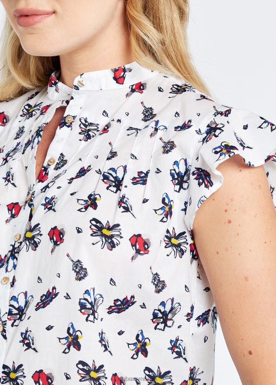 Dubarry kvinner villere skjorte 8ZDB8779 klær hvit multi