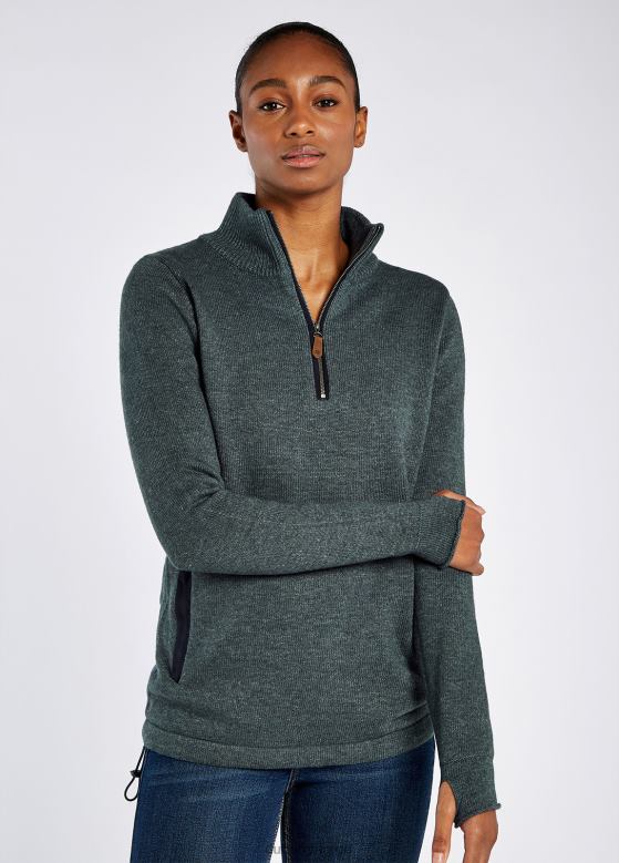 Dubarry kvinner Morrisey genser med glidelås 8ZDB8545 klær mørk rullestein