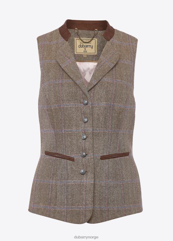 Dubarry kvinner spindelvest i tweed 8ZDB8491 klær trerose