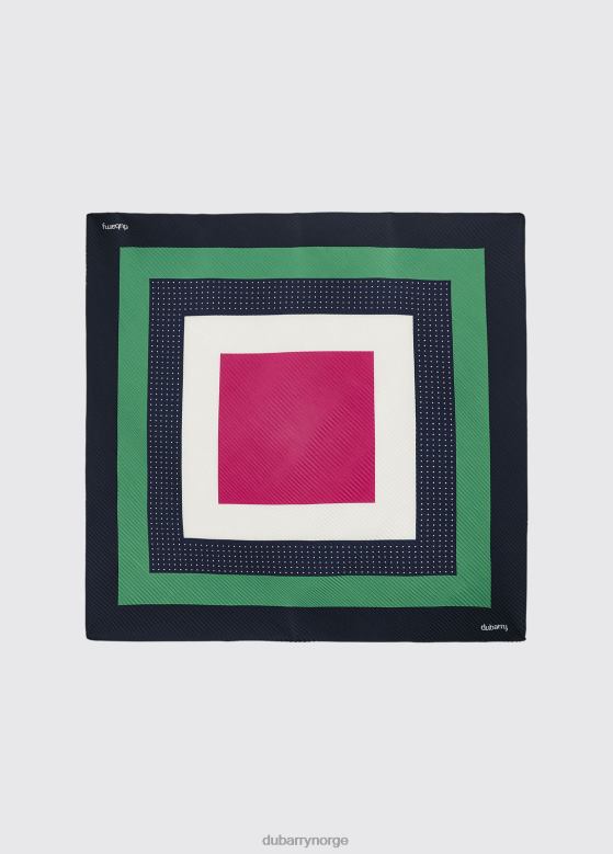 Dubarry kvinner ventry firkantet trykket skjerf 8ZDB8343 tilbehør marinen