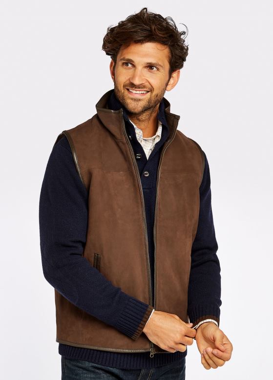 Dubarry menn dunhill skinnvest 8ZDB8963 klær valnøtt