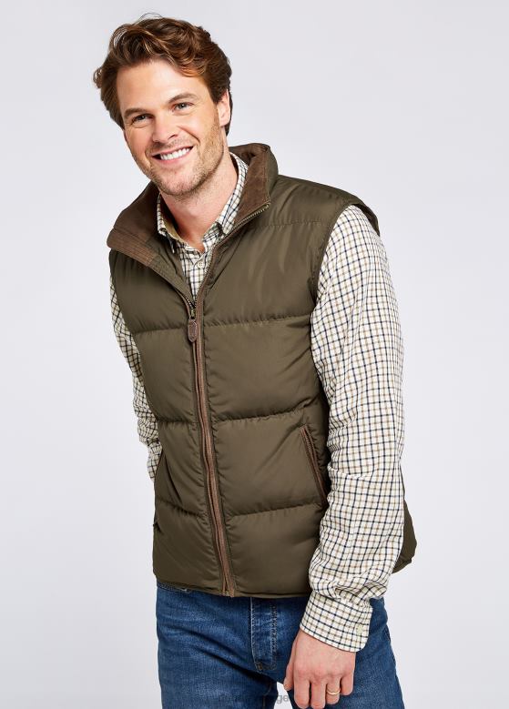 Dubarry menn graystown ned gilet 8ZDB81012 klær oliven