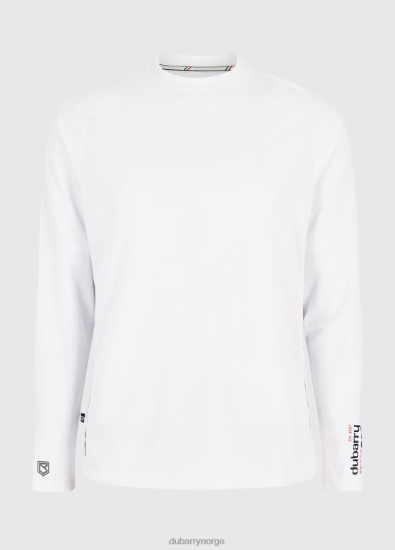 Dubarry menn ancona langermet t-skjorte 8ZDB81006 klær hvit