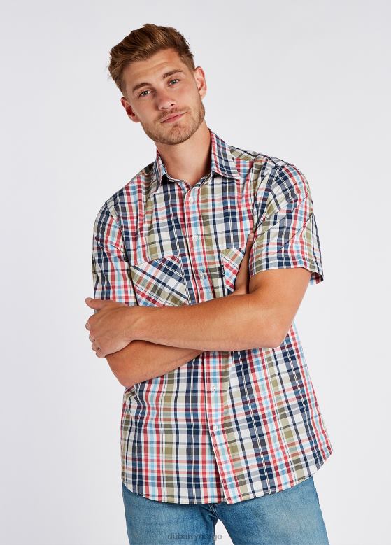 Dubarry menn blåbærskjorte 8ZDB8957 klær marine multi